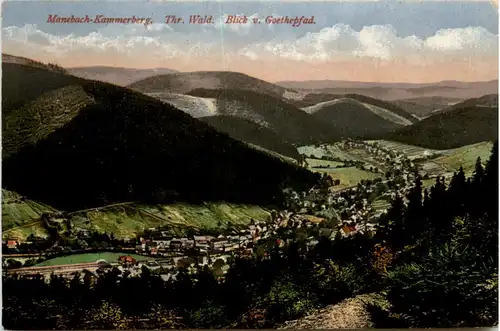 Manebach-Kammerberg, Blick v. Goethepfad -381906