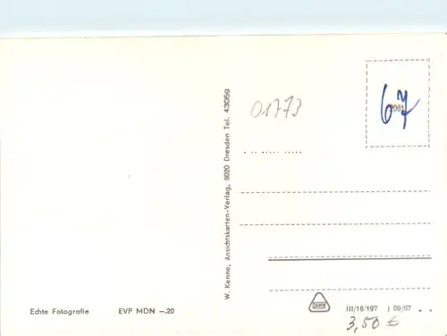 Kipsdorf, Blick auf HO-Gaststätte Putzmühle i.ob. Pöbeltal -382504