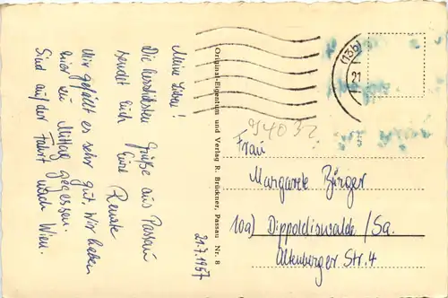 Passau, Innbrücke mit Dom -382152