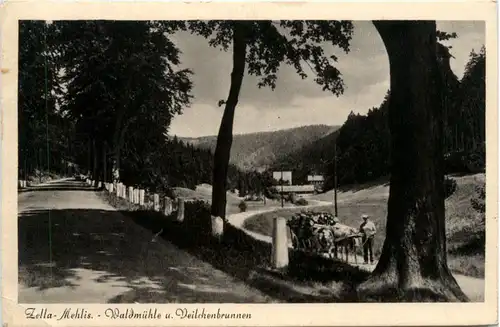 Zella-Mehlis, Waldmühle u. Veilchenbrunnen -382046