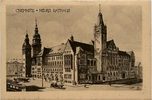 Chemnitz, Neues Rathaus -383694