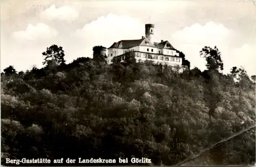 Görlitz, Berg-Gaststätte auf der landeskrone -382720