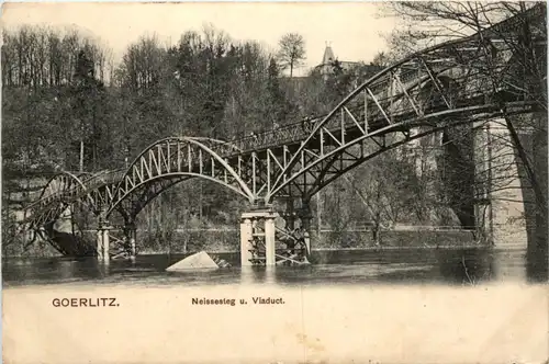 Görlitz, Neissensteg und Viadukt -383894