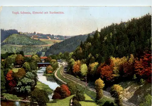 Bad Elster, Elstertal mit Barthmühle -382668