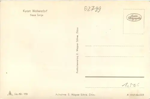 Kurort Waltersorf, Neue Sorge -382748