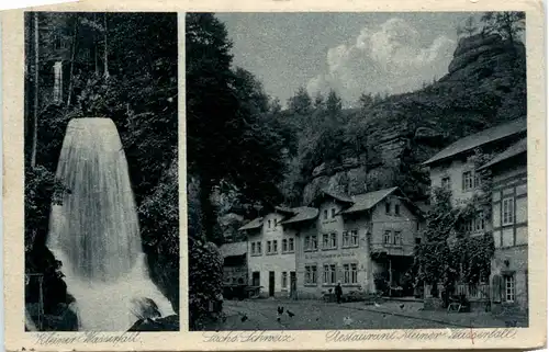 Lichtenhainer Wasserfall - Kirnitzschtal, Kleiner Wasserfall -381238