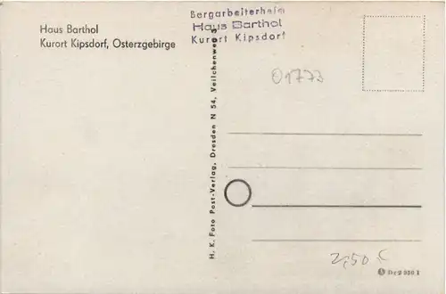 Kurort Kipsdorf, Haus Barthol -383570