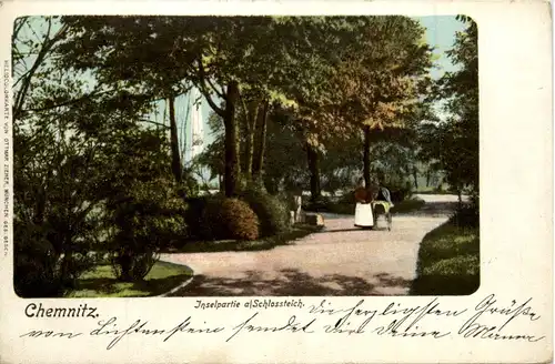 Chemnitz, Inselpartie am Schlossteich -383650