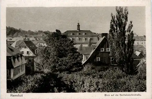 Herrnhut, Blick auf die Berthelsdorferstrasse -384454