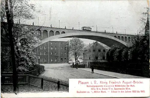 Plauen i.V., König Friedrich August-Brücke -381558