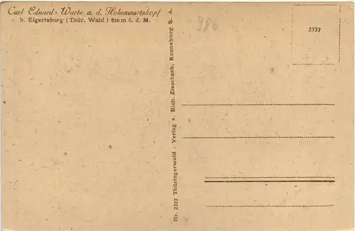 Carl-Eduard-Warte/Thür. Wald b. Elgersburg -383268