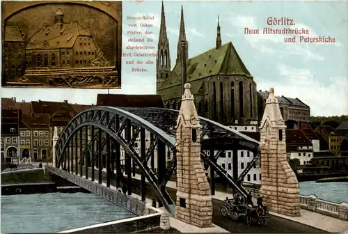Görlitz, Neue Altstadtbrücke und peterskirche -383890