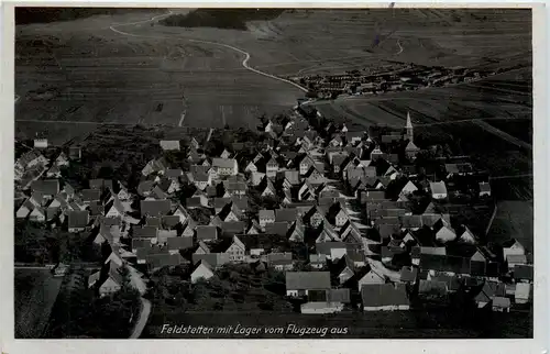 Feldstetten mit Lager vom Flugzeug aus -383440