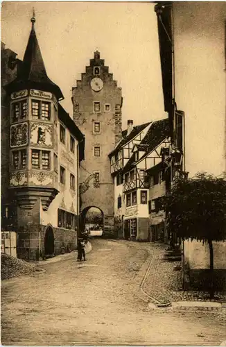 Meersburg, Marktplatz mit Obertor -383428