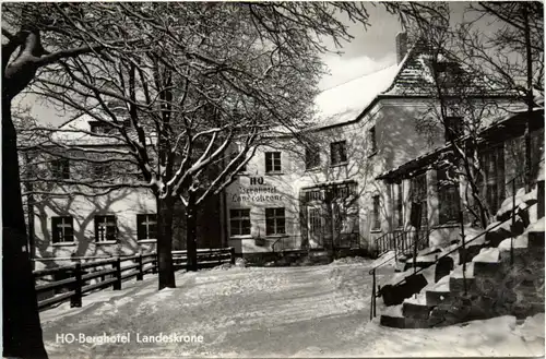 Görlitz, Winter auf der Landeskrone, Ho-Berghotel -383970