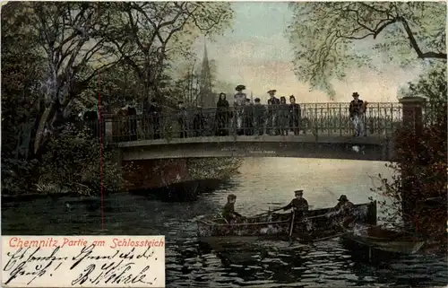 Chemnitz, Partie am Schlossteich -383604
