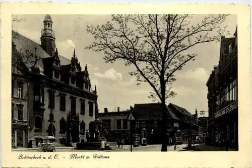 Schönebeck a.d.E. - Markt m. Rathaus -371614