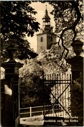 Bad Berka, Durchblick nach der Kirche -381962