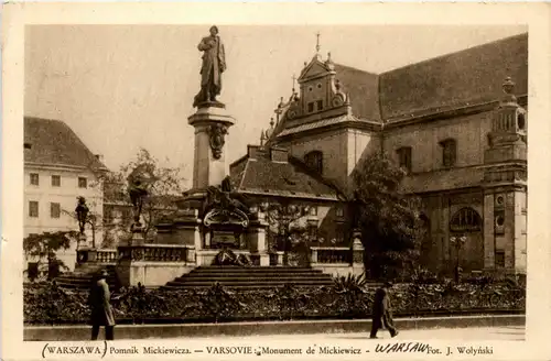 Warszawa - Pomnik Mieckiewicza -447862