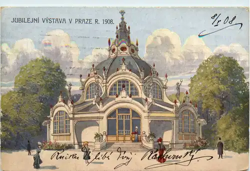 Praha - Jubilejni Vystava v Praze 1908 -100358