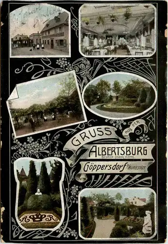 Gruss aus der Albertsburg - Göppersdorf bei Burgstädt -100398