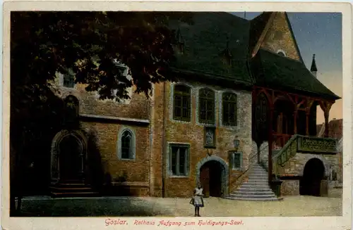 Goslar, Rathaus Aufgang zum Huldigungs-Saal -384860