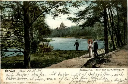 Görlitz, Neussepartie, Blick nach der Ruhmeshalle -383906