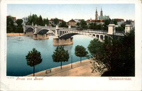 Gruss aus Basel - Wettsteinbrücke -100618