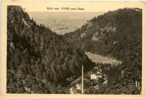 Blick vom oybin nach Zittau -382802