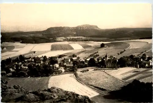 Papstdorf, Sächs. Schweiz, mit dem Zschirnstein -384730