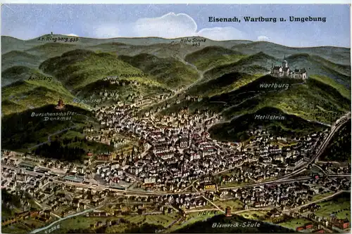 Eisenach, Wartburg u. Umgebung -384502