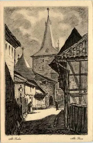 Goslar, alte Gasse -385984