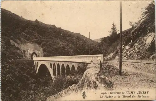 Environs de Vichy-Cusset, Le Viaduc et le Tunnel des malavaux -364096