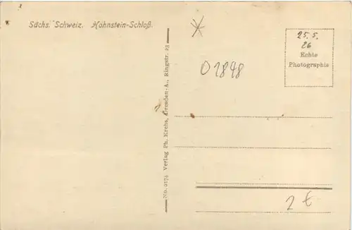 Hohnstein, Sächs.Schweiz, Schloss -385500