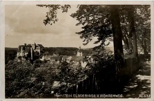 Hohnstein, Sächs.Schweiz, v. Röhrenweg -385520