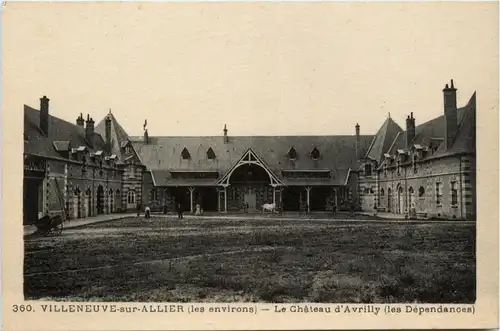 Villeneuve-sur Allier, Le Chateau dÀvrilly -364576