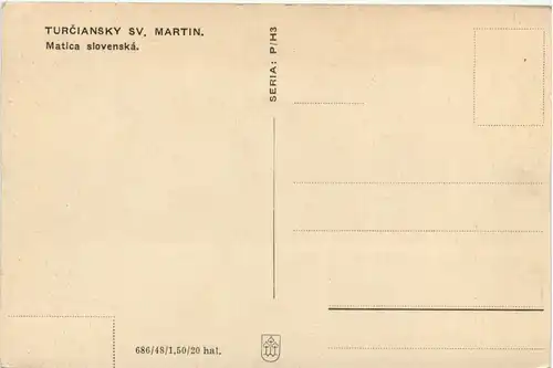 Turciansky SV. Martin - Matica slovensko -101398