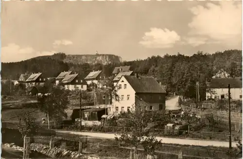 Waltersdorf mit Aussichtsturm auf dem Scheibenberg -386504