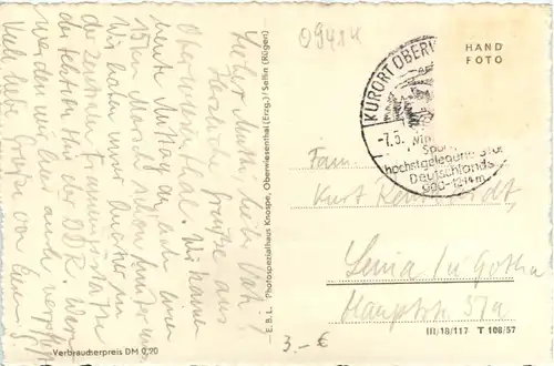 Oberwiesenthal mit Fichtelberg-Schwebebahn -385322