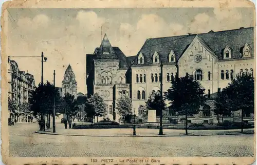 Metz - La Poste et la Gare -101778