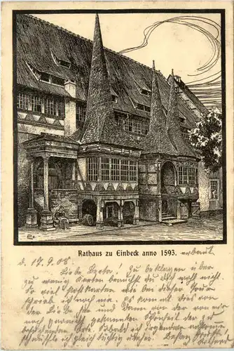 Einbeck, Rathaus anno 1593 -386220