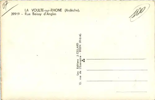 La Voulte-sur-Rhone, Rue Boissy dÀnglas -365056