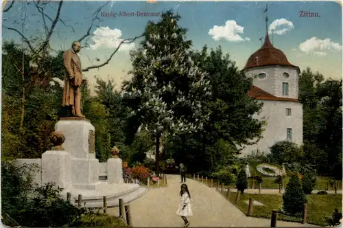 Zittau, König-Albert-Denkmal -384162