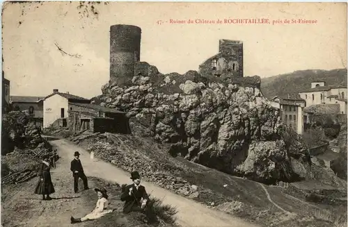 Ruines du Chateau de Rochetaille, pres de St-Etienne -365256