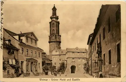 Weimar, Grümer Markt und Bastille -384302