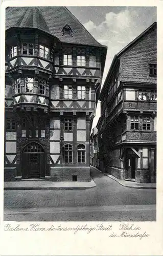 Goslar, Blick in die Münzstrasse -385978