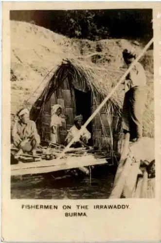 Burma - Fishermen on the Irrawaddy -96940