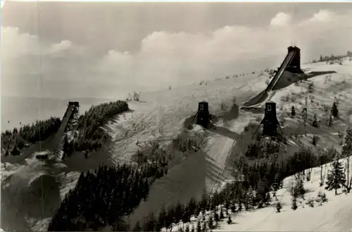 Oberwiesenthal, Blick auf die Sprungschanzen -386374