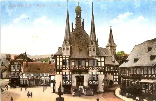 Wernigerode, Markt mit Rathaus -386102