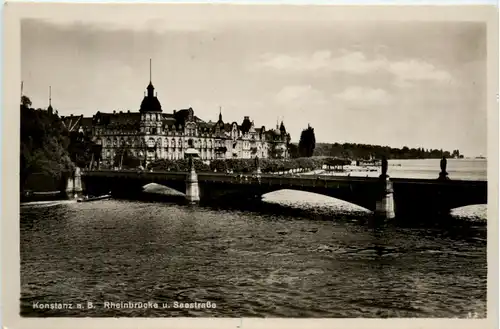 Konstanz, Rheinbrücke u. Seestrasse -387758